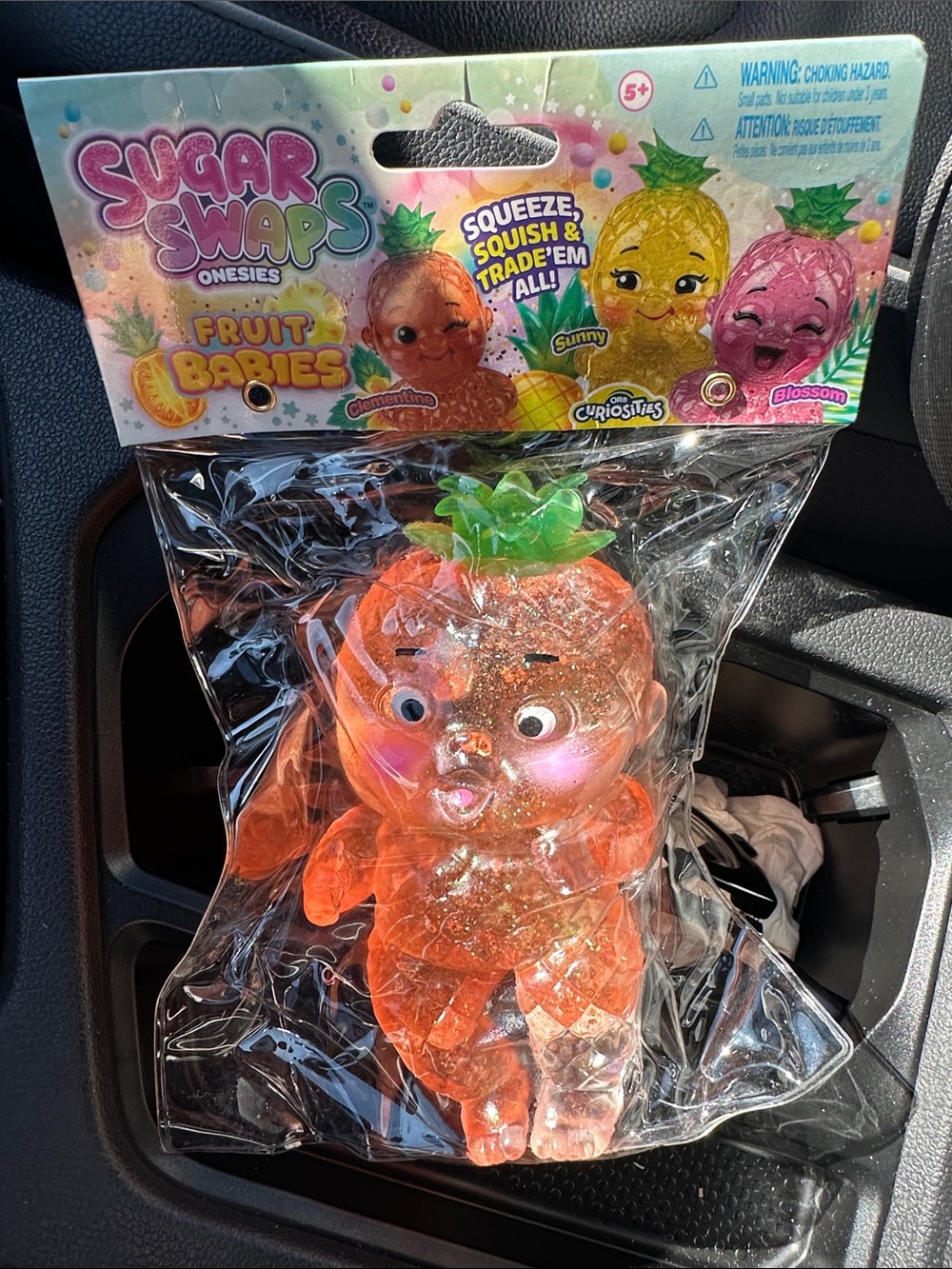 Fruit Babies Sparkle Pineapple Character Toy - Orange
